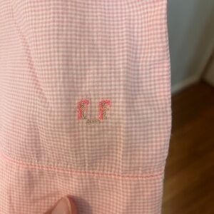 Forte_Forte wide leg pink gingham cotton pants